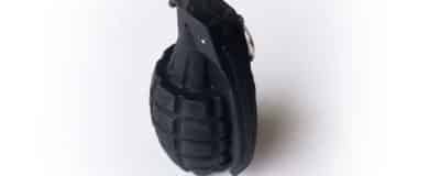 Rubber Dummy MKII Grenade removable pin steel core