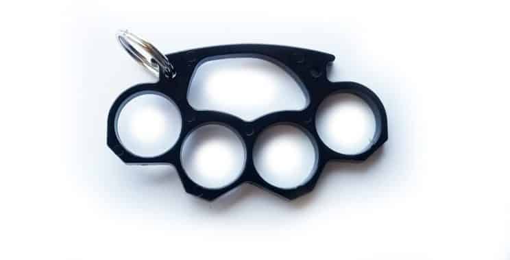 Polymer Knuckles Black Self Defense