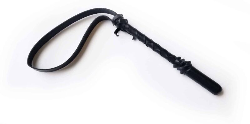 Light Leather Tactical Blackjack for martial arts/riot control training. Leather wrapped steel with hand strap.