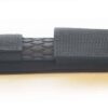 Stainless steel shaft coated in low profile black finish, equipped with a non-slip rubberized handle for firm grip. Comes with nylon holster.