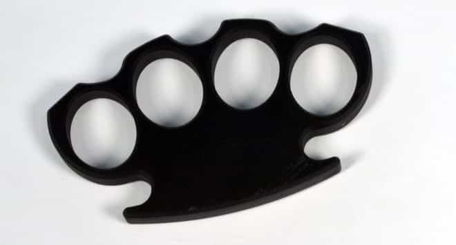 TACTICAL G10 Milled KNUCKLE BLACK