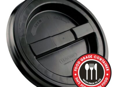 Leaktite black screw-top bucket lid for 3.5 and 5 gallon pails