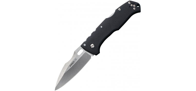 COLD STEEL PRO LITE SPORT CLIP BLACK LOCKBACK FOLDING KNIFE