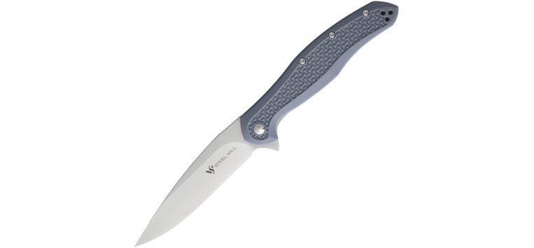 STEEL WILL INTRIGUE LINERLOCK KNIFE GREY FRN