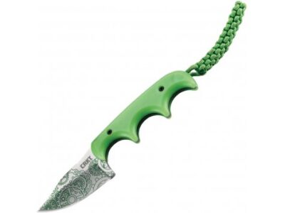 CRKT MINIMALIST BOWIE FIXED NECK KNIFE GREEN GEARS