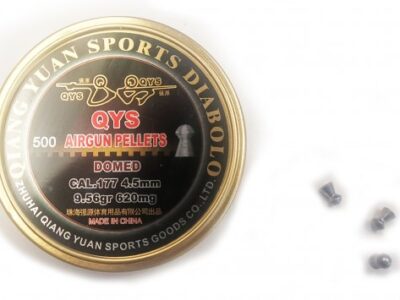 QYS AIRGUN PELLETS .177/4.5MM DOMED 500CT